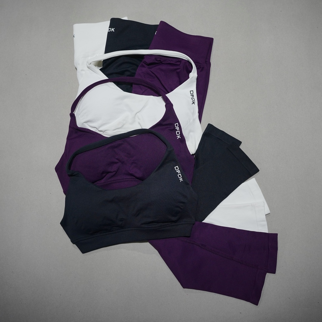 Pilates Yoga Gear - DFDK Women's Lace-Up 2Pcs Activewear Set,