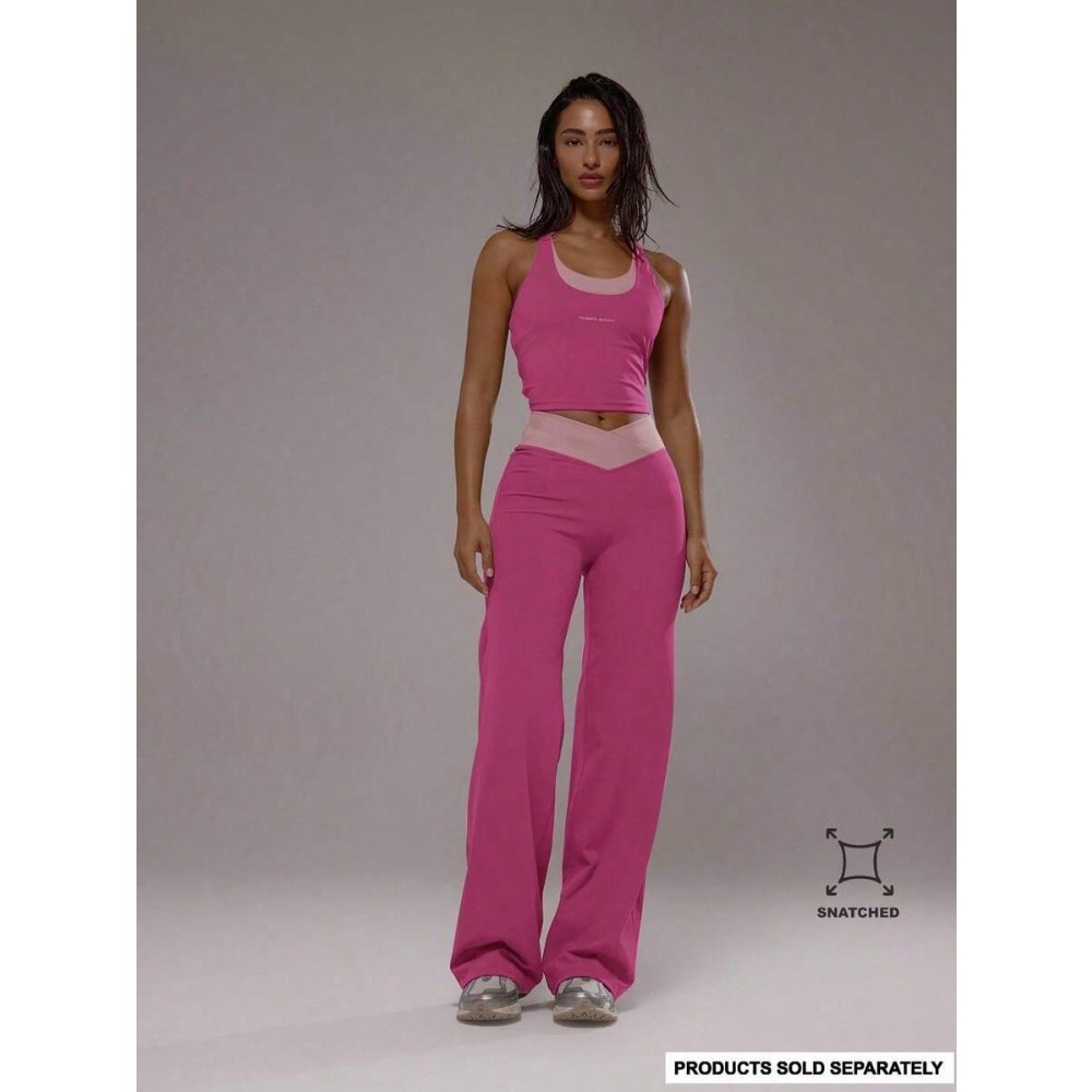Pilates Yoga Sport - Sport Cross Waistband Layered Yoga Pants