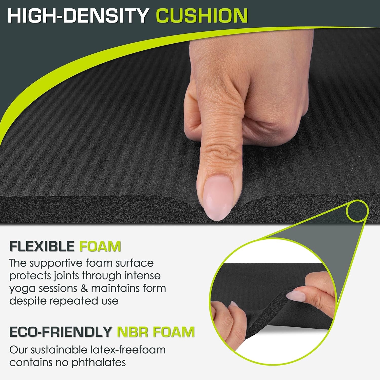 Extra Thick Yoga Knee Pad and  – Pilates Yoga Joint Bewertung und Preis