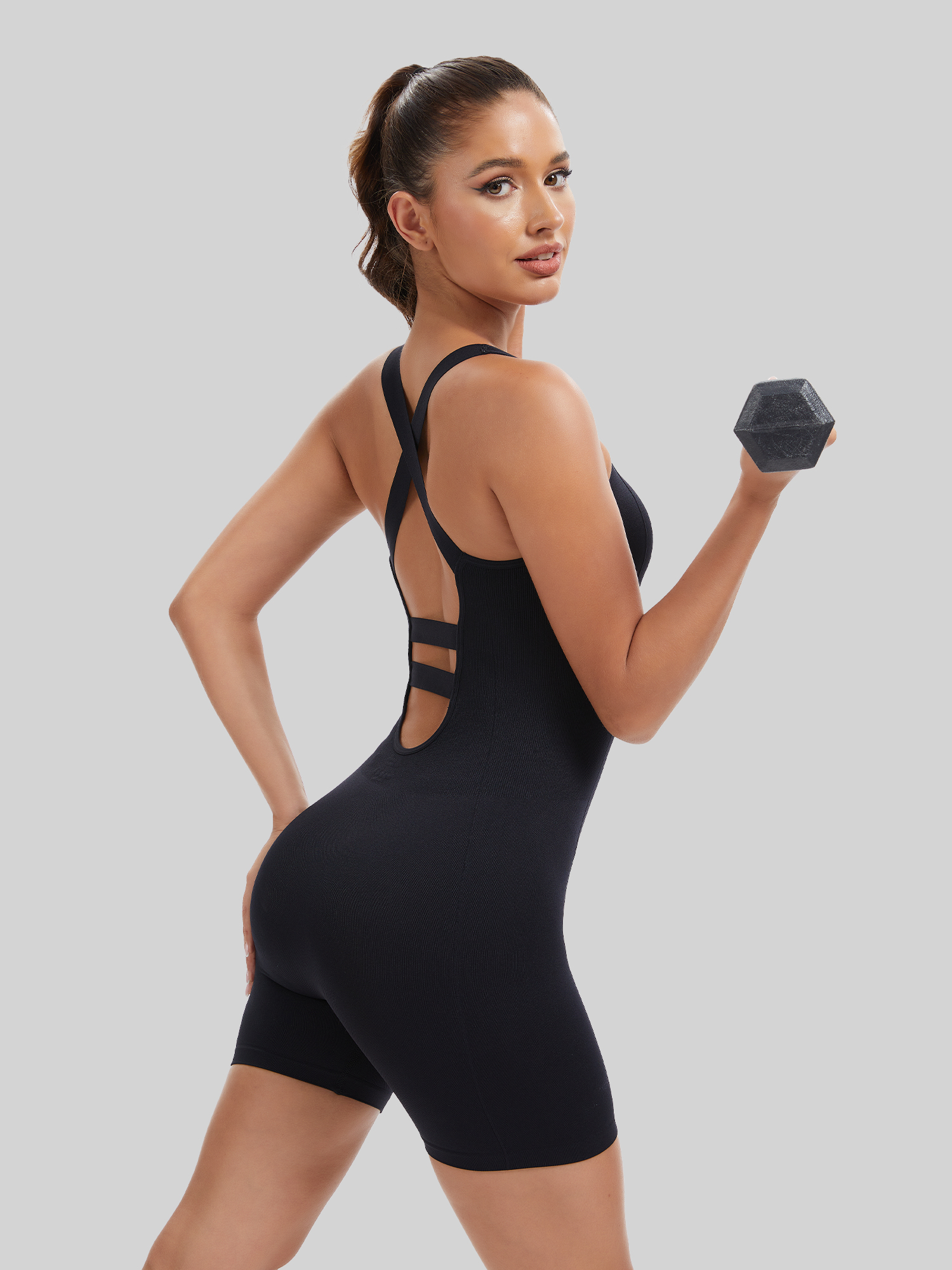 Knit Booty Lifting Bodysuit, Q – Pilates Yoga Sport Bewertung und Preis