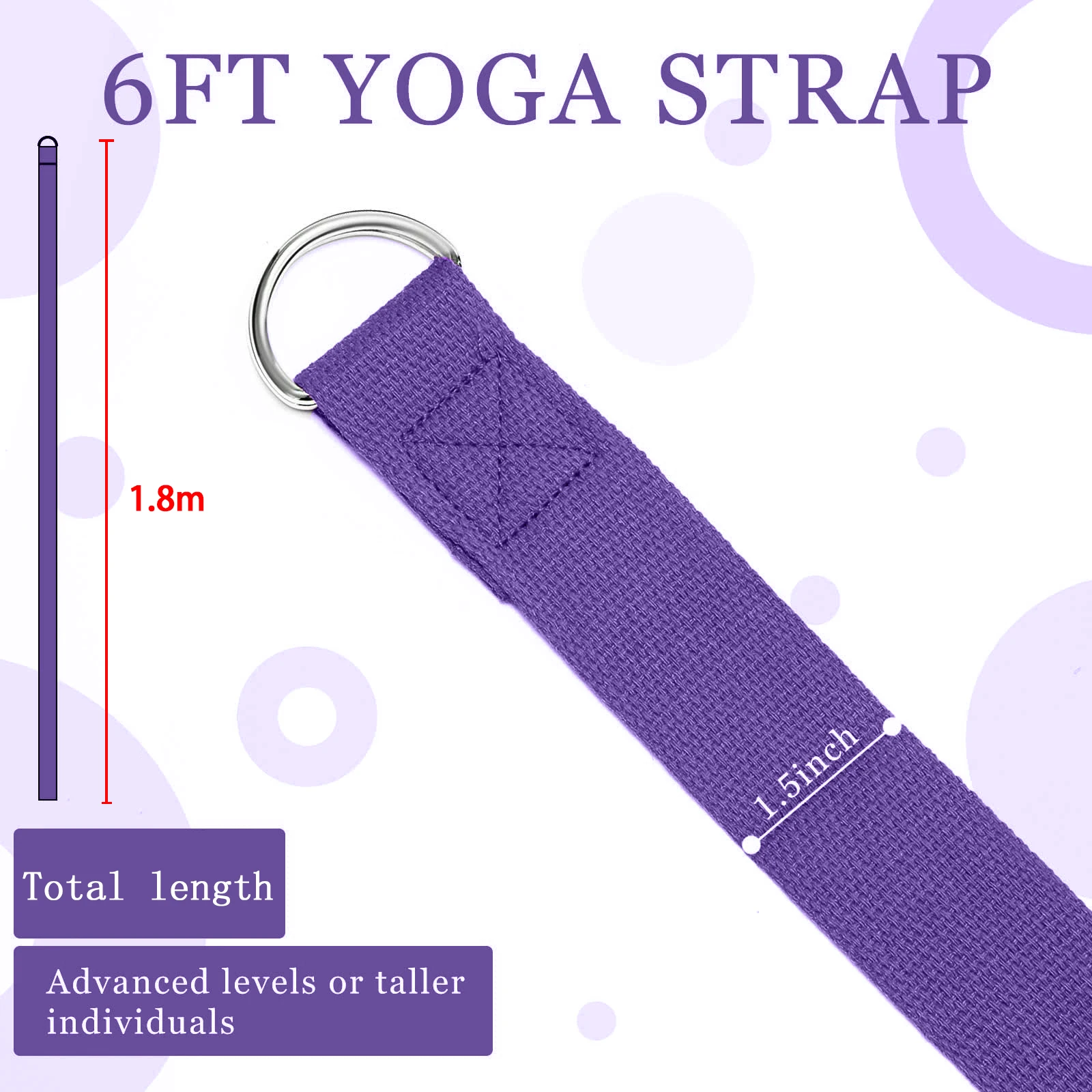 183*3.8cm Yoga Strap Cotton Ex – Pilates Yoga Ring Exercises Bewertung und Preis