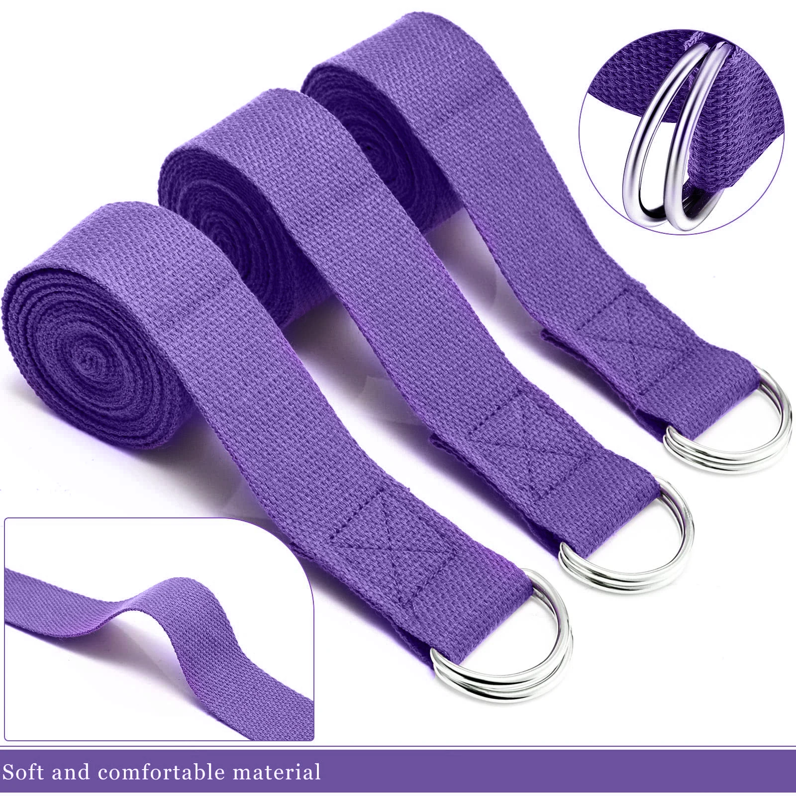 183*3.8cm Yoga Strap Cotton Ex – Pilates Yoga Ring Exercises Bewertung und Preis