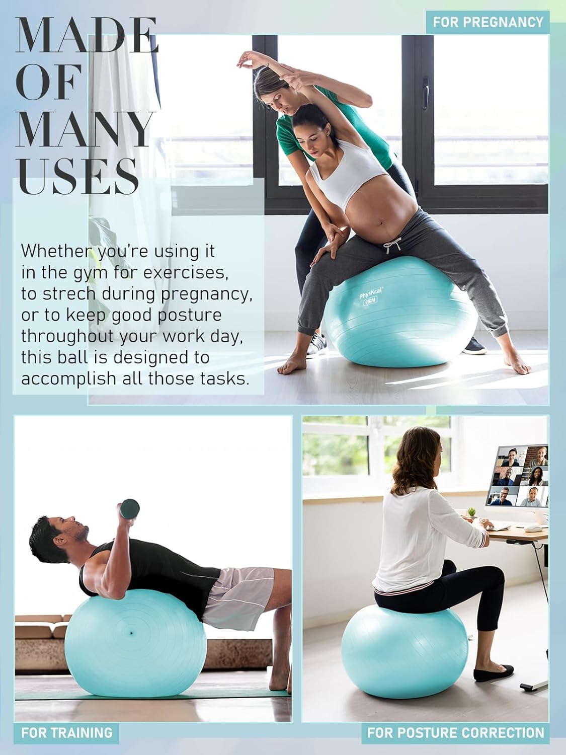 Yoga Ball for Exercise with Sm – Pilates Yoga Pregnancy Bewertung und Preis