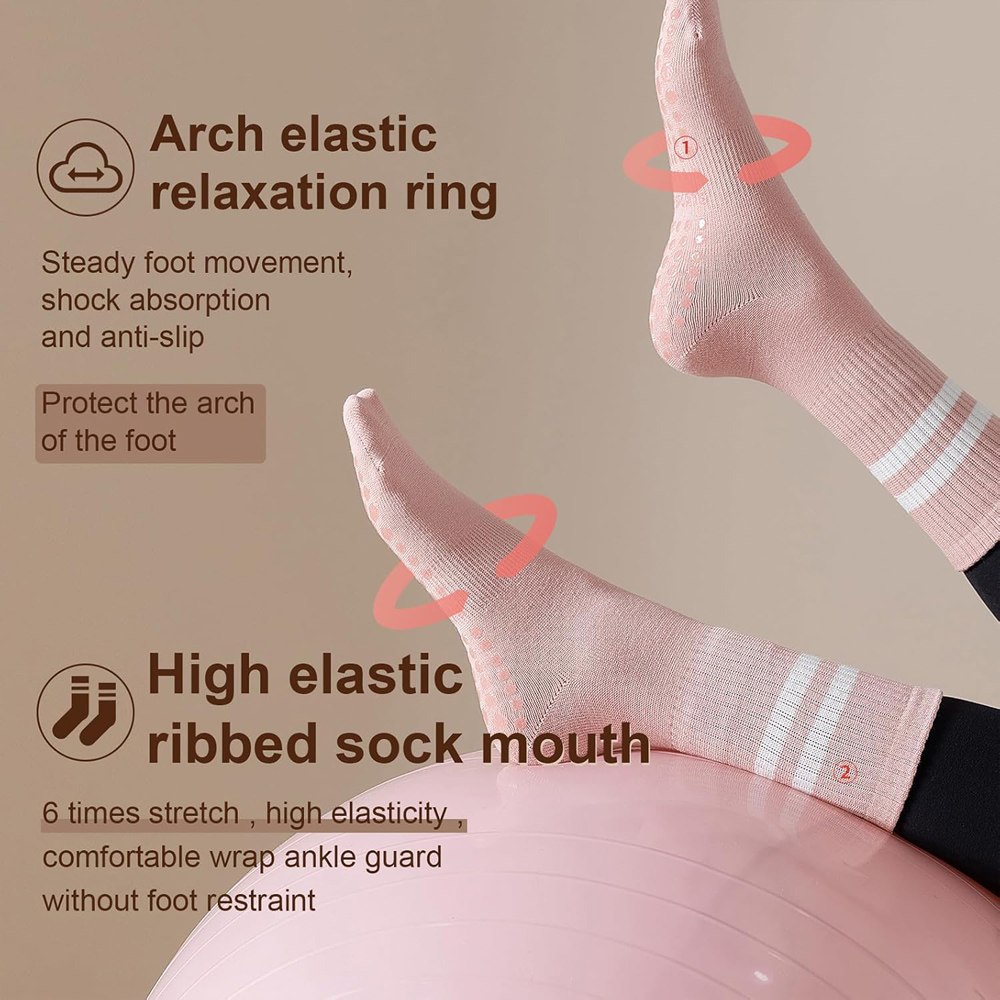 Yoga Pilates Socks with Grips  – Pilates Yoga Grip Socks Bewertung und Preis