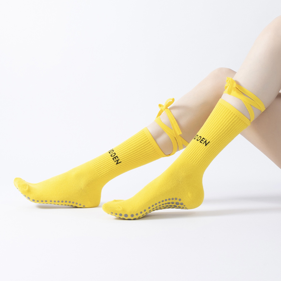 Women Bandage Yoga Socks Cotto – Pilates Yoga Grip Socks Bewertung und Preis