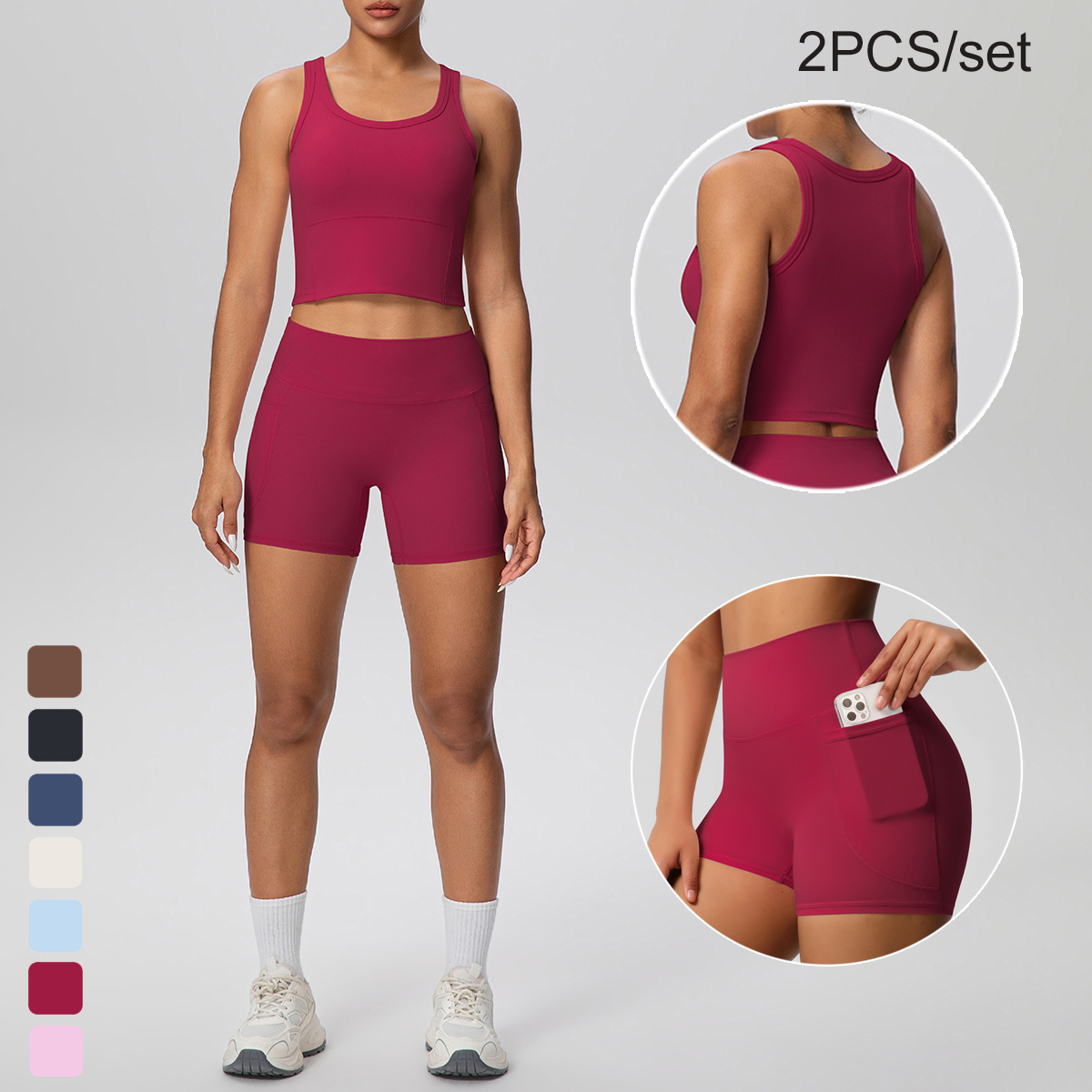 2PCS Women Summer Fitness Spor – Pilates Yoga Gear Bewertung und Preis