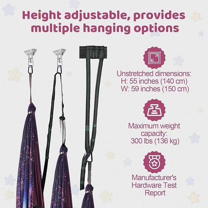 New Style High Quality Silk Fa – Aerial Silk Hammock Bewertung und Preis