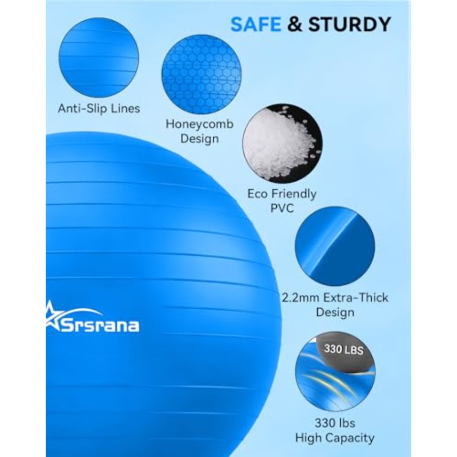 Exercise Ball - Anti-Burst Yog – Pilates Yoga Pregnancy Bewertung und Preis