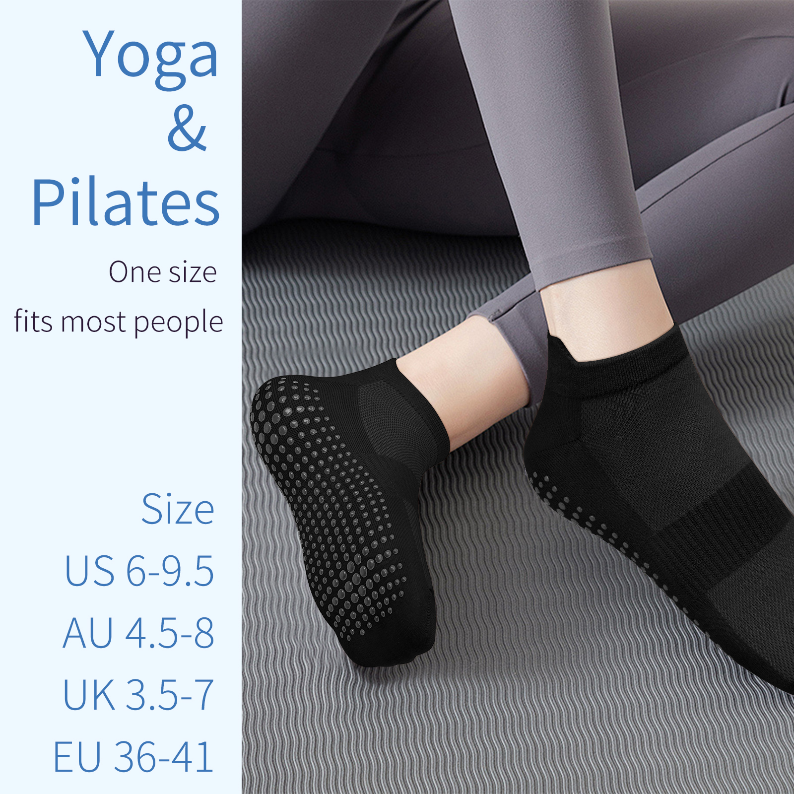3 Pairs Yoga Socks Women Cotto – Pilates Yoga Grip Socks Bewertung und Preis